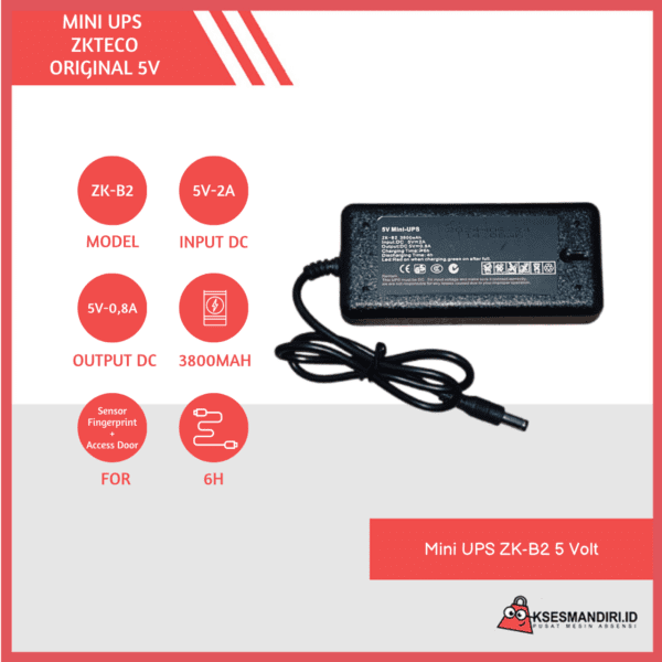 ZKTECO MINI UPS 5V Original