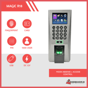 MAGIC R18 Mesin Absensi Fingerprint Include Module Proxy