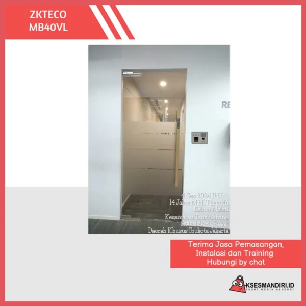 ZKTECO MB40 VL Mesin Absensi Fingerprint dan Access Door wifi & wajah - Gambar 2