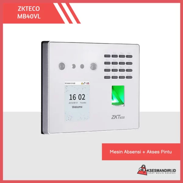 ZKTECO MB40 VL Mesin Absensi Fingerprint dan Access Door wifi & wajah - Gambar 4