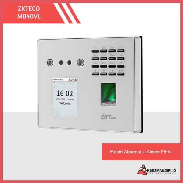 ZKTECO MB40 VL Mesin Absensi Fingerprint dan Access Door wifi & wajah - Gambar 5