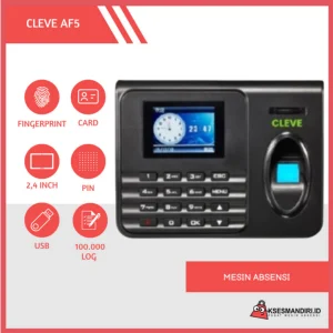 CLEVE AF5 Mesin Absensi Fingerprint Bisa tanpa Software /SSR