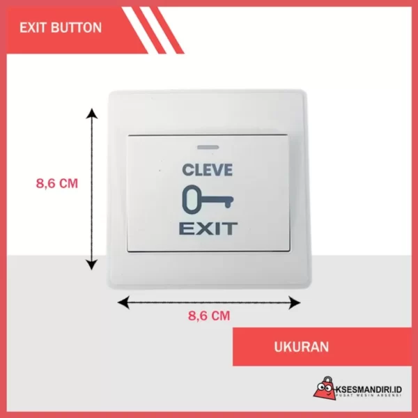 EXIT BUTTON Tombol Exit Access Door dan Bell Rumah Shield - Gambar 3