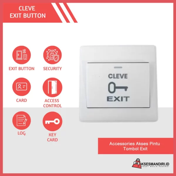 EXIT BUTTON Tombol Exit Access Door dan Bell Rumah Shield