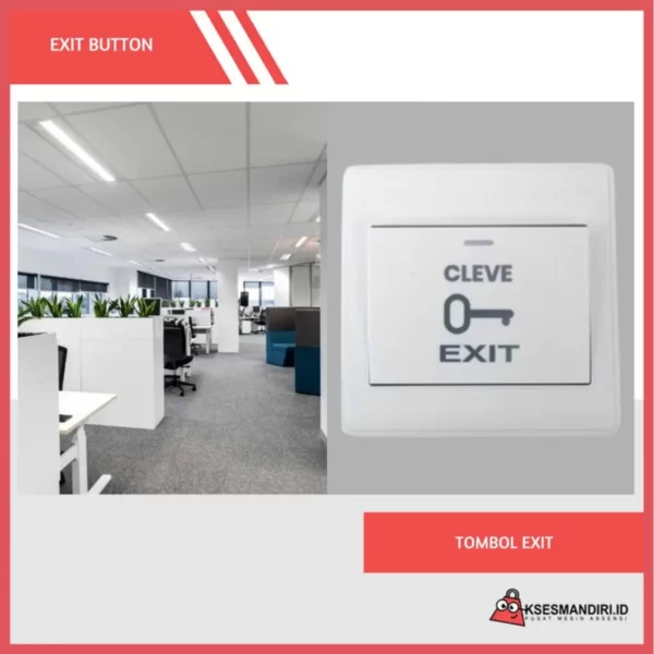 EXIT BUTTON Tombol Exit Access Door dan Bell Rumah Shield - Gambar 5