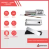 DROPBOLT 5 KABEL INCLUDE BRACKET U Besar Atas Bawah Breket Untuk Pintu Full kaca