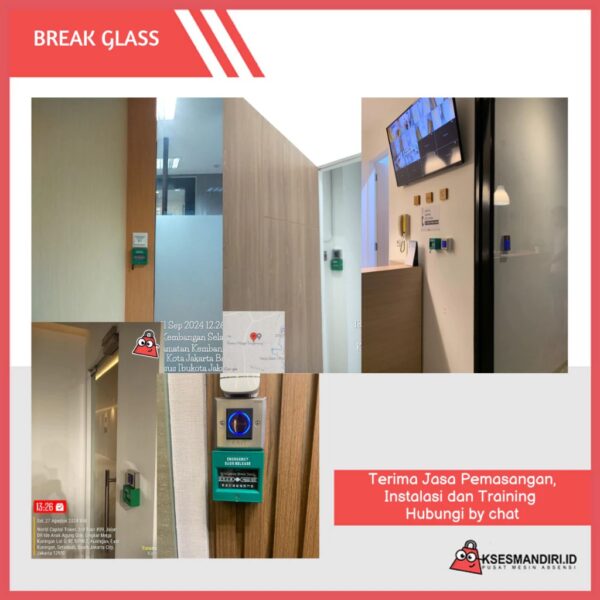 BREAK GLASS Emergency Door release - Gambar 2