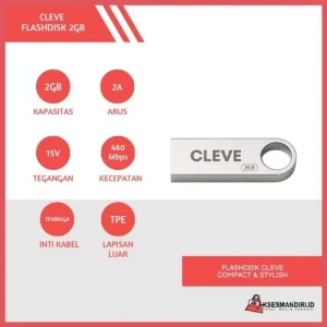 CLEVE FLASHDISK 2GB Untuk Tarik Data Mesin Absensi Fingerprint