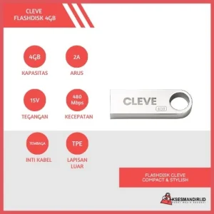 CLEVE FLASHDISK 4GB Untuk Tarik Data Mesin Absensi Fingerprint