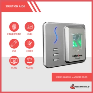 SOLUTION A100 Mesin Absensi Fingerprint dan Access Door