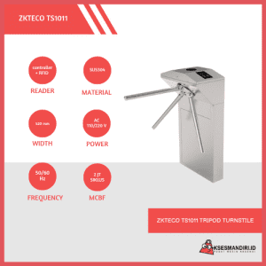 ZKTeco TS1011 Tripod Turnstile Gate Single Lane