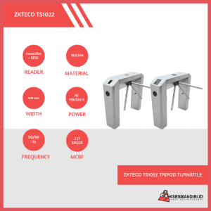 ZKTeco TS2022 Double Tripod Turnstile Gate