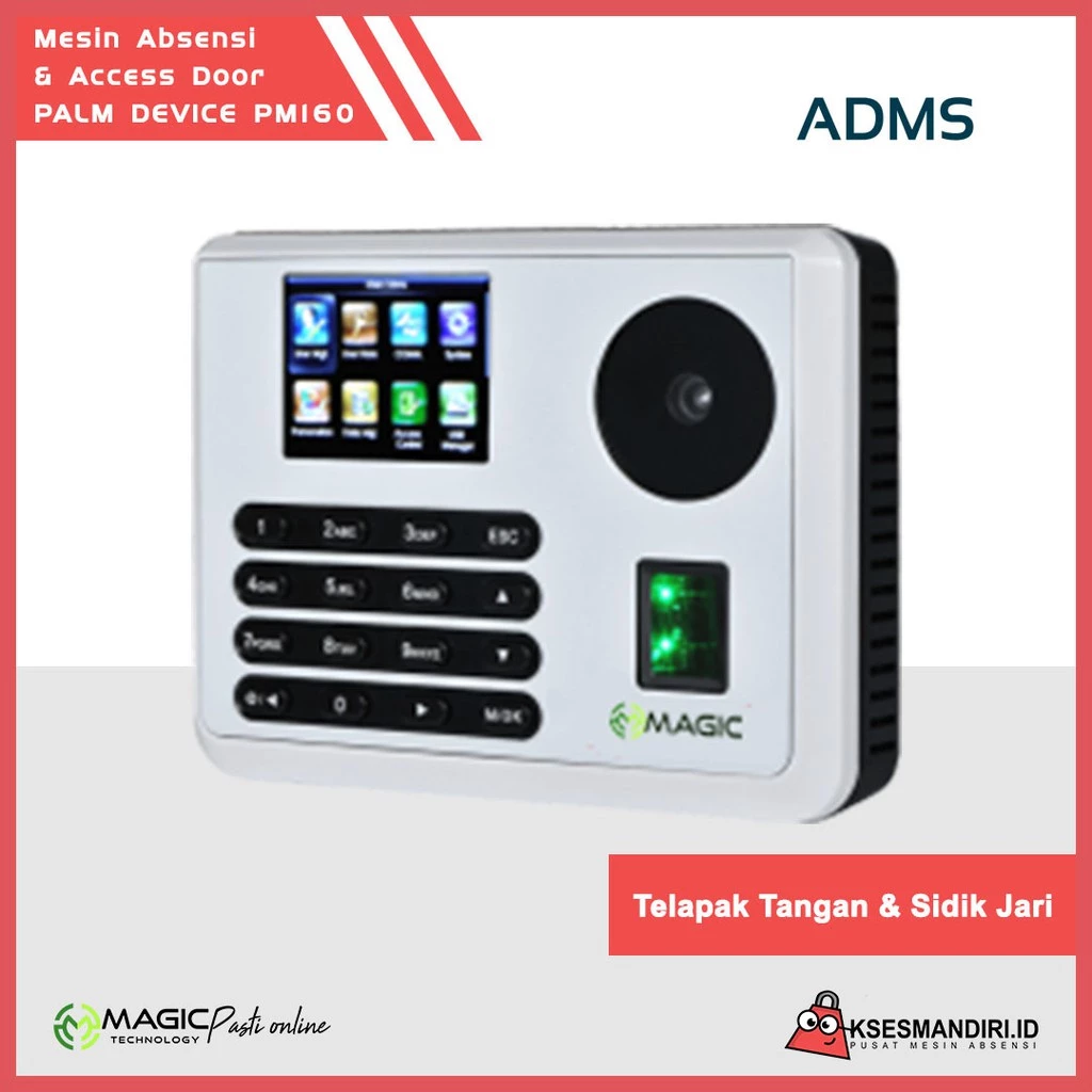MAGIC PM160 ADMS Mesin Absensi Fingerprint dan Akses Pintu