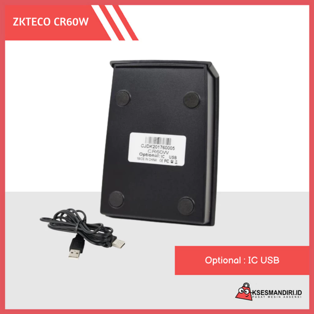 ZKTECO CR60W Encoder Hotel Lock Reader Card Mifare 13,56 Mhz - Gambar 4