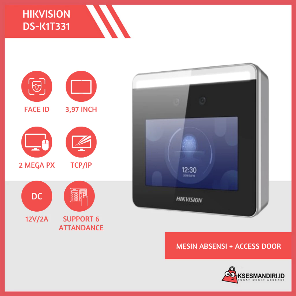 HIKVISION DS-K1T331 Mesin Absensi Dan Akses Pintu