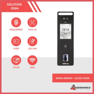 SOLUTION X904 Mesin Absensi Fingerprint dan Akses Pintu